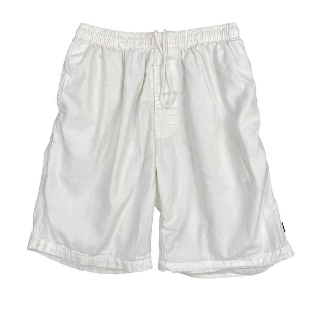 Rare VTG Stussy Beach Shorts Mens M White USA Streetwear Skate Surf Drawstring